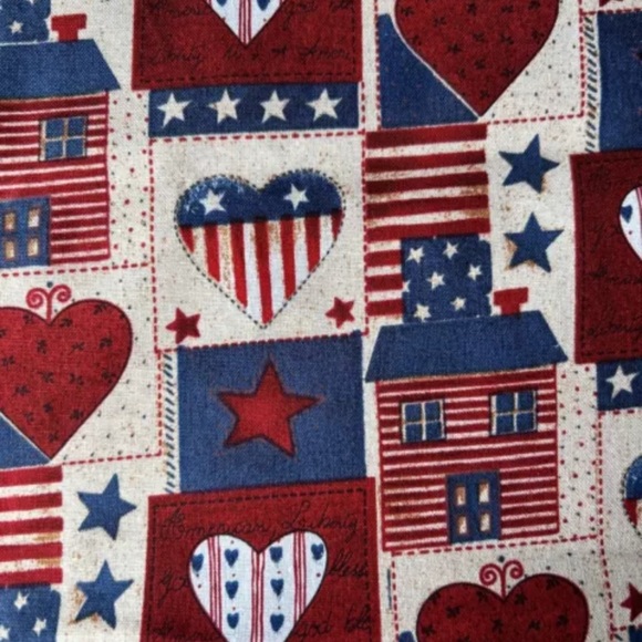 2- New Americana Country Patchwork David Textiles-1 Yard Fabric - Picture 2 of 4